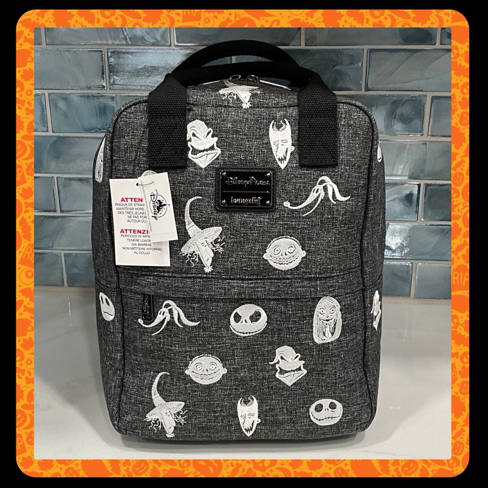 Disney Parks Nightmare Before Christmas Canvas Backpack NEW WITH TAGS!